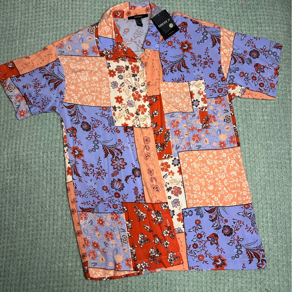 Forever 21 Collared Button Up Shirt